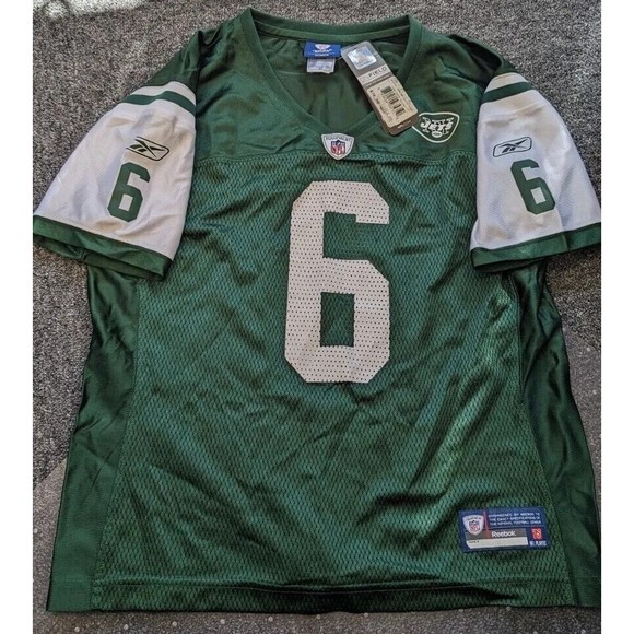 NEW YORK JETS REEBOK #6 MARK SANCHEZ ON FIELD JERSEY NWT SZ L WOMEN'S - Picture 1 of 8